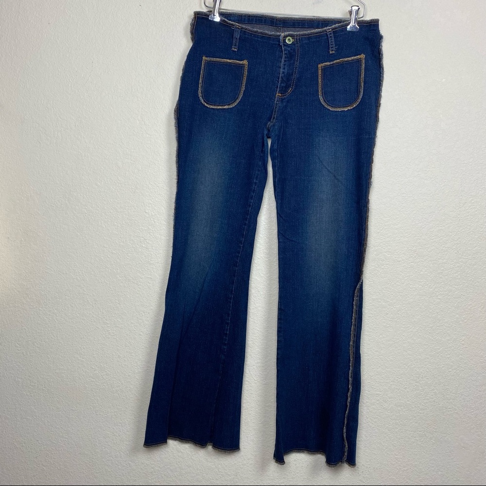 Joy jeans y2k blue bootcut front back pockets size Medium